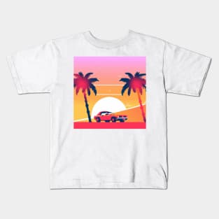 AESTHETIC PALM MOON Kids T-Shirt